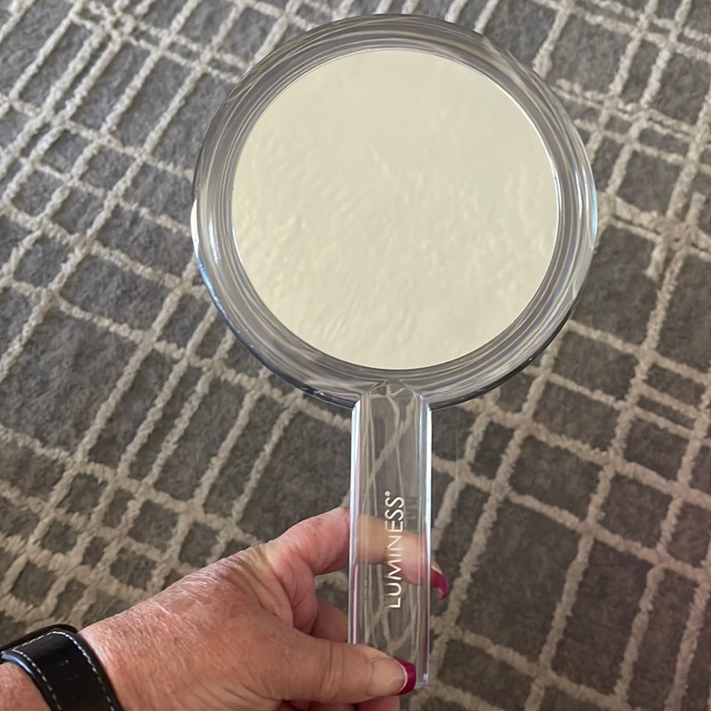 Luminess Handheld Mirror 10x magnification Double Sided